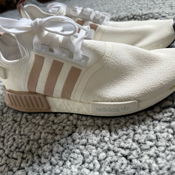Adidas White and Tan Athletic Shoes - Picture 3 of 6